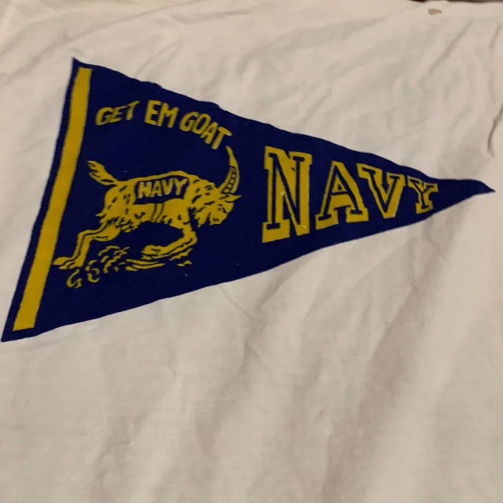 Vintage Army Vs. Navy Football Blanket Twin Size Cotton Sports Theme Bedding